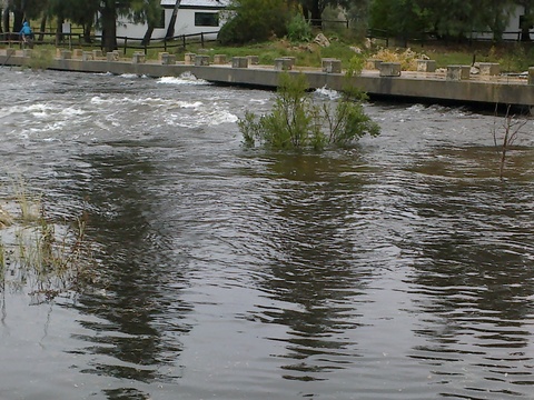 River in flood, Boskloof Swemgat 