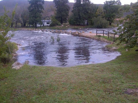 River in flood, Boskloof Swemgat